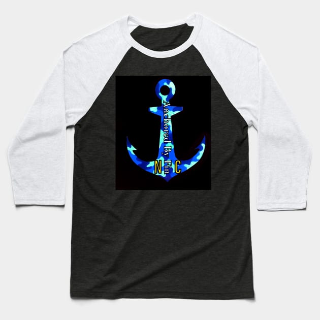 Anchored By Fin Baseball T-Shirt by AnchoredByFin